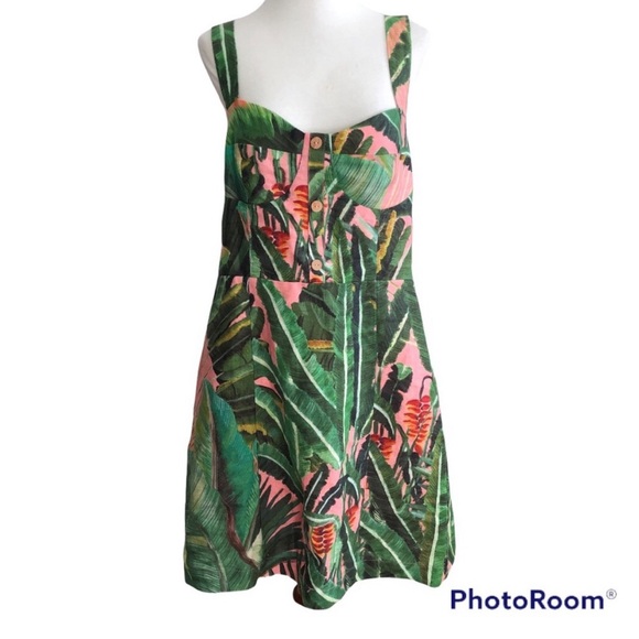 Anthropologie Farm Rio Amazonia Forest Dress Sz XL - Picture 1 of 8